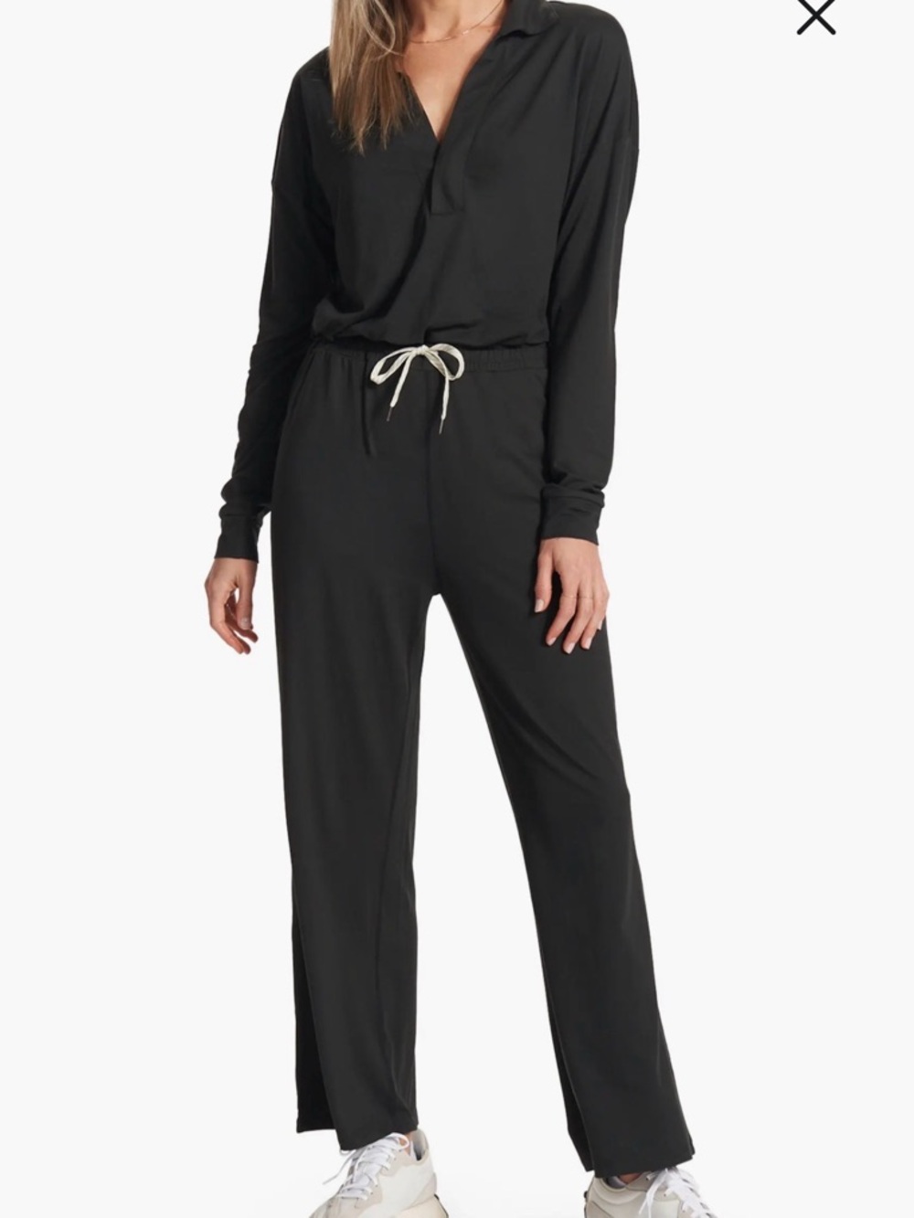 Vuori Lux Intention Knit Jumpsuit, size small.
